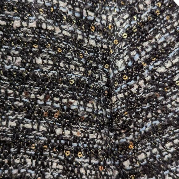 J. Crew Belle Sequin Tweed Jacket Women's Size 0 H2293 Black/White - Picture 8 of 11